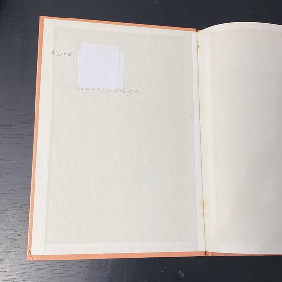 Vintage Rourke Dinosaur Library Books Orange Pink Lavender Decorative Bookshelf - Picture 15 of 16